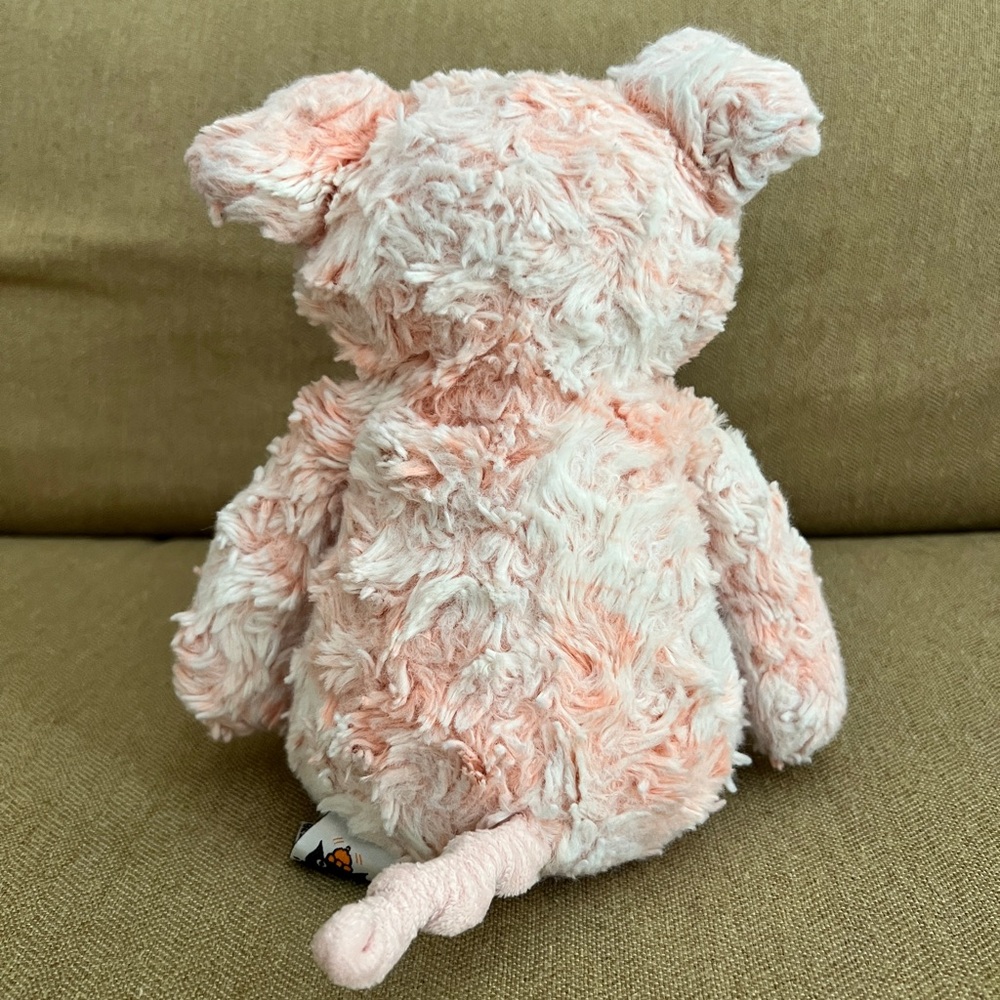 RARE! Curly Twirly JellyCat pig - Picture 3 of 12
